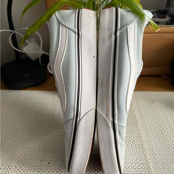 Vans Men's Sky Blue and White Sneakers - Picture 11 of 12